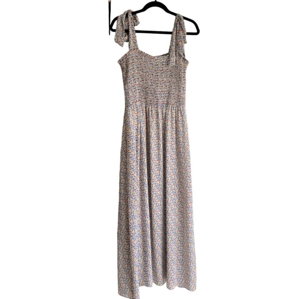 CeCe floral maxi dress with tie straps